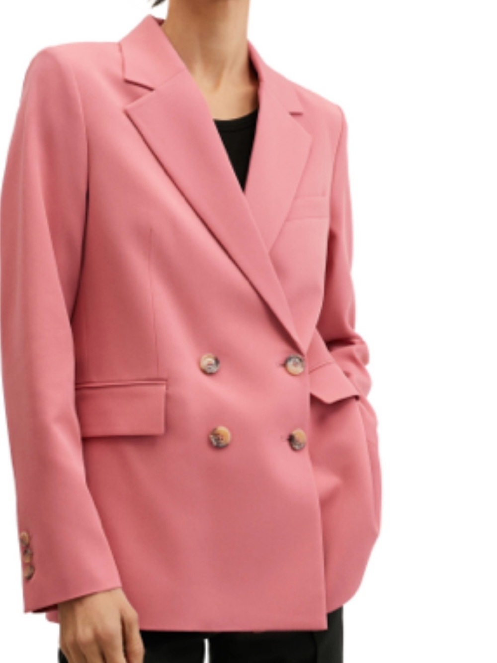 MNG Mango Rose Double-Breasted Blazer